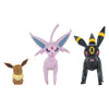 Multipacks de evolución pokémon de Jazwares: eevee, umbreon espeon