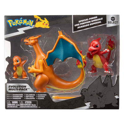 Jazwares Pokémon Evolution Multipacks Figura - Charmander, Charmeleon Charizard