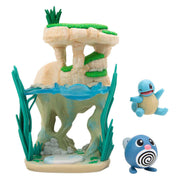 Jazwares pokémon environment figuren set - poliwag squirtle - afbeelding 2