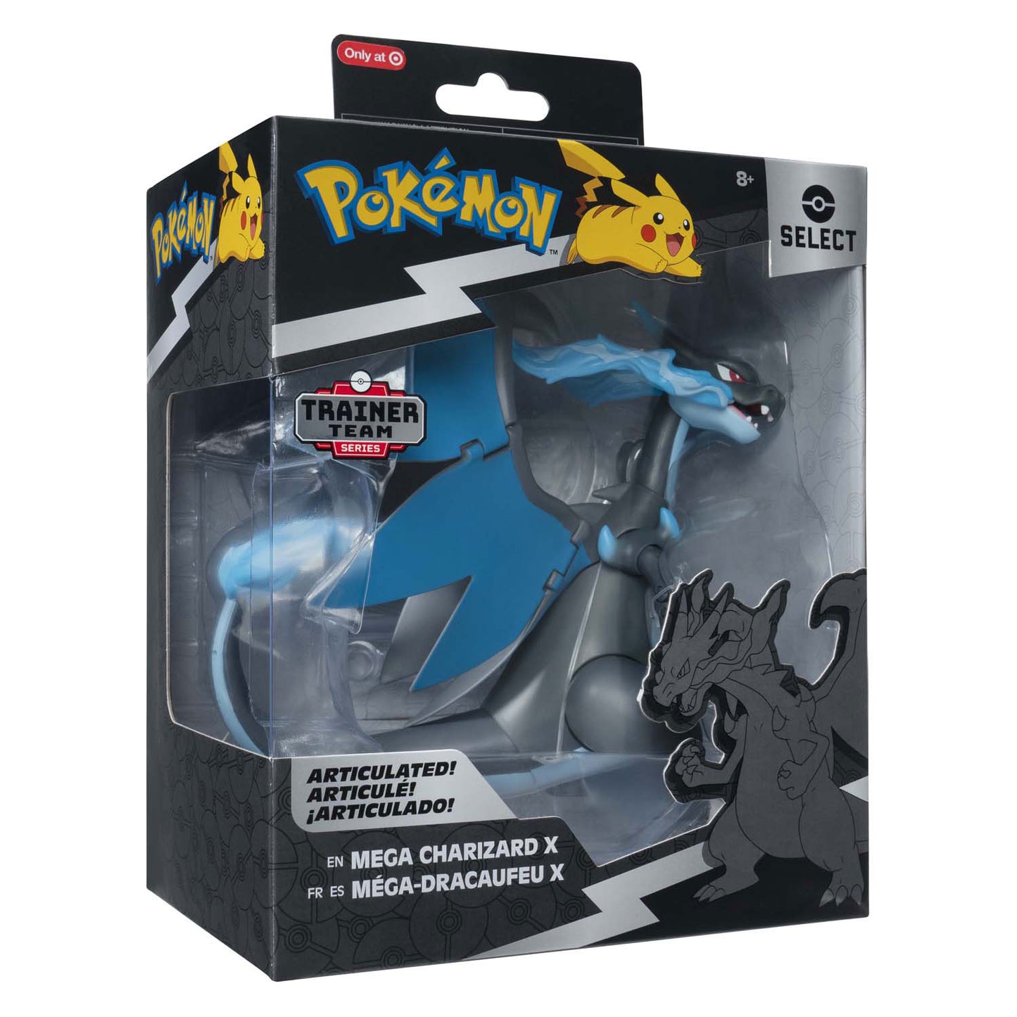 Figure pokémon Jazwares figura mega-charizard, 15 cm