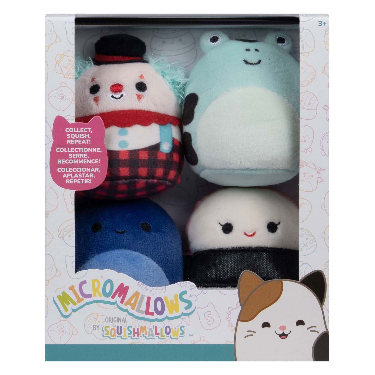 Micromallows Plush 6,5 cm 4 pezzi Set 1