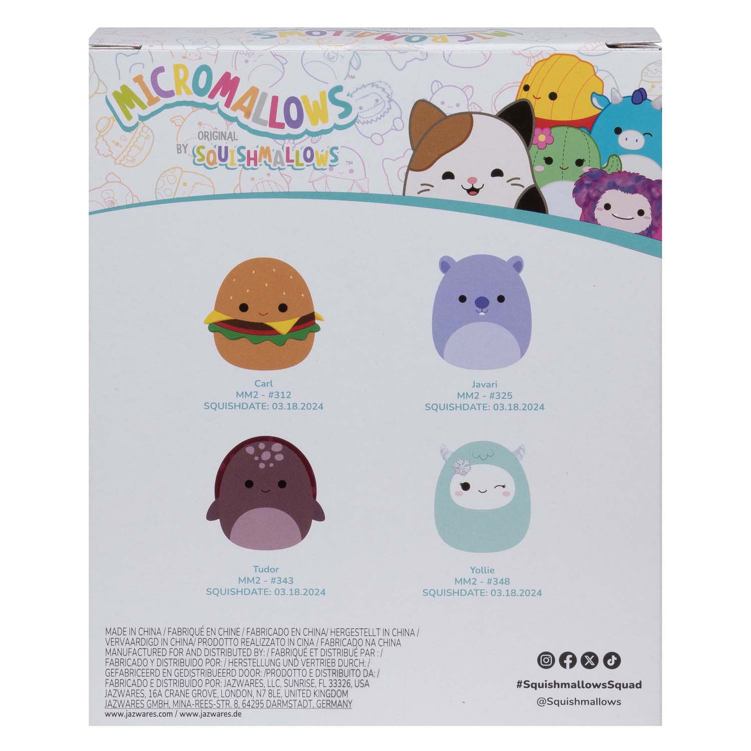 Micromallows Plush 6.5 cm 4 pieces set 2