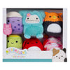 Squishmallows coccolone peluche micromallows - myrnam henley, carlos, anjara, joelle, poplina, confezione da 6