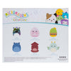 Squishmallows coccolone peluche micromallows - elin, altman, gideon, agnolo, safiyah, connie, confezione da 6