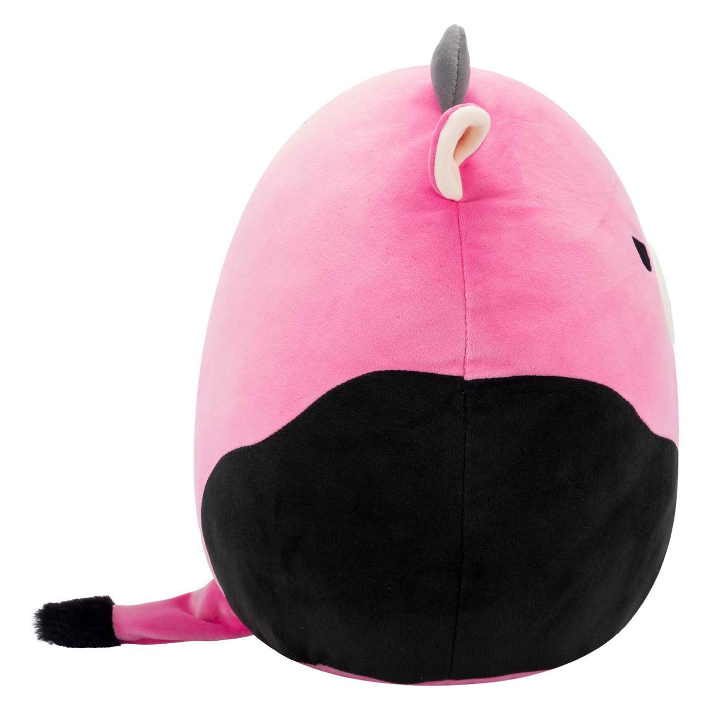 Peluche Squishmallows - vaca negra y rosa, 30 cm