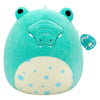 Peluche Squishmallows - caimán tortuga azul-verde, 40 cm