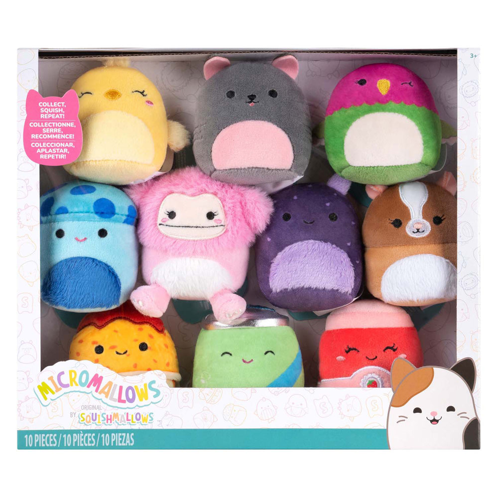 Jazwares Squishmallows peluche coccolone - micromallows autunno - 10 pz.