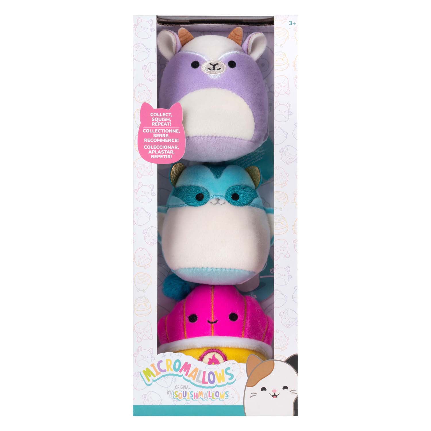 Micromallow Plush da 6,5 ​​cm 3 pacchetto Tia, Mariska Louden