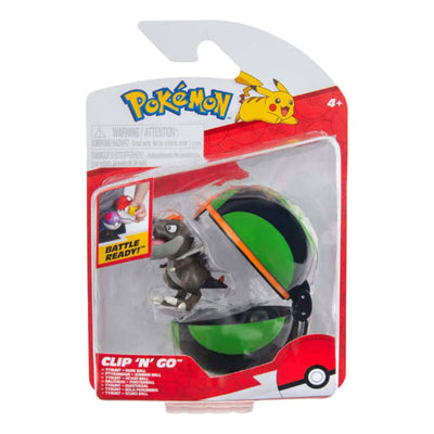 Jazwares Pokemon Clip 'n' Go Tyrunt Palla del Crepuscolo