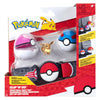 Jazwares Pokémon Clip 'n' Go con cinturino Playset Eevee Great Ball