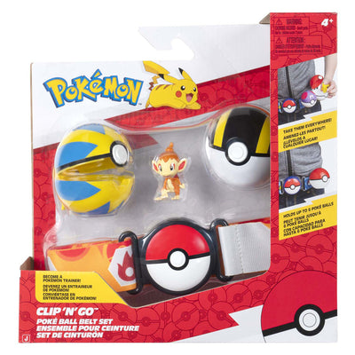 Jazwares Pokémon Clip 'n' Go con Correa Playset Chimchar Quick Ball