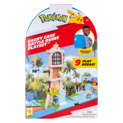 Jazwares pokemon estuche de transporte juego de ruinas de batalla
