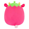 Squishmallows 30 cm trasparente - mucca fragola rosa shocking