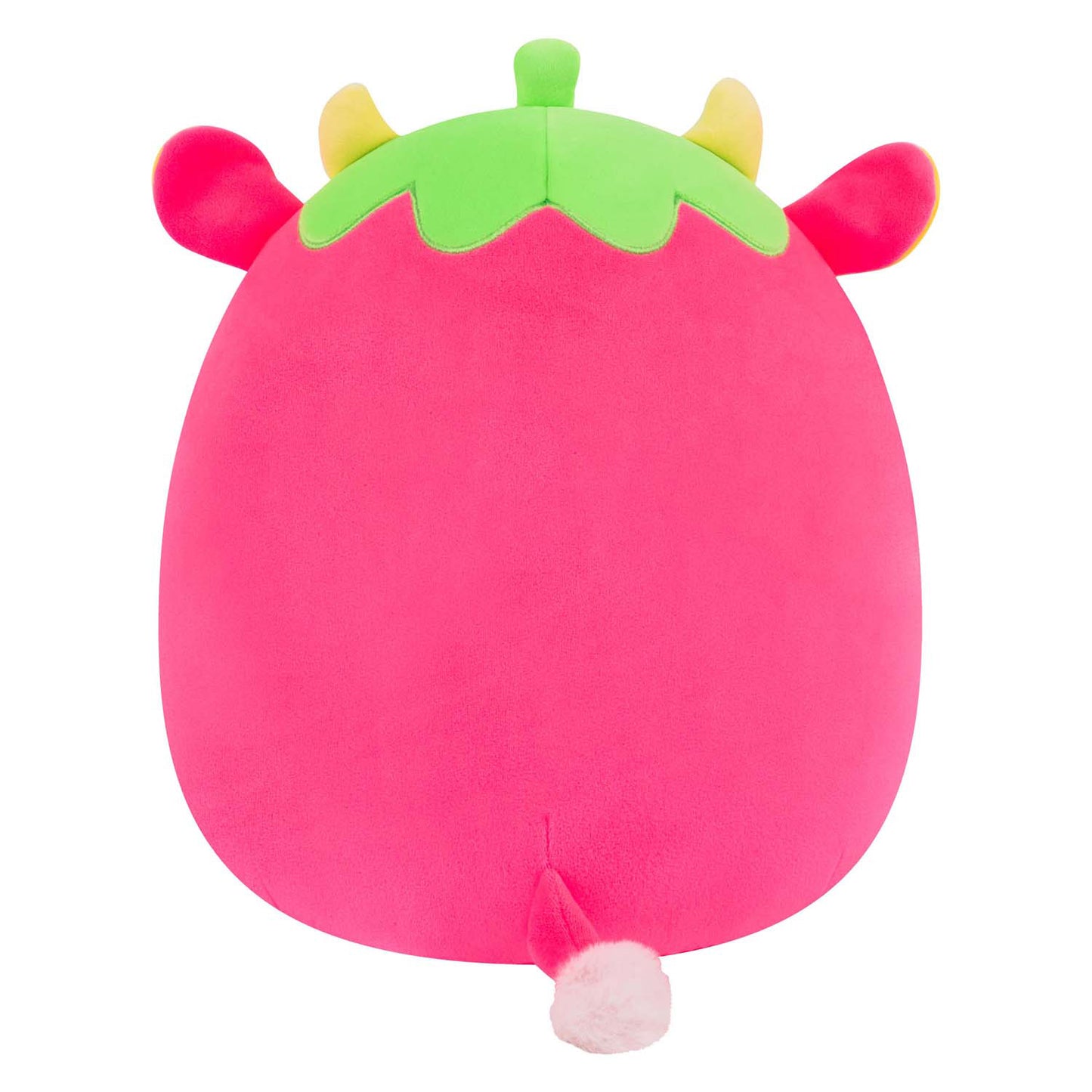 Squishmallows 30 cm trasparente - mucca fragola rosa shocking