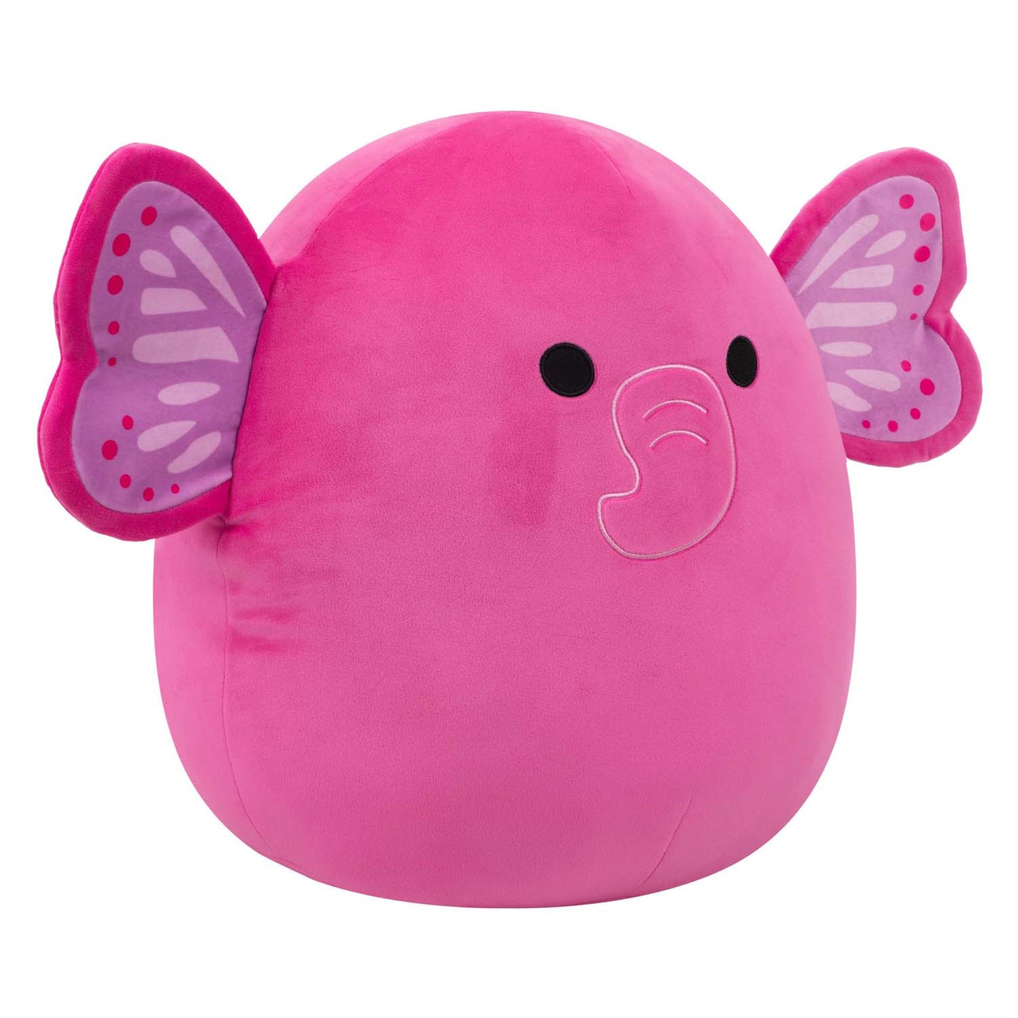 Peluche Jazwares Squishmallows - Evelyn, el elefante mariposa rosa intenso - 40 cm