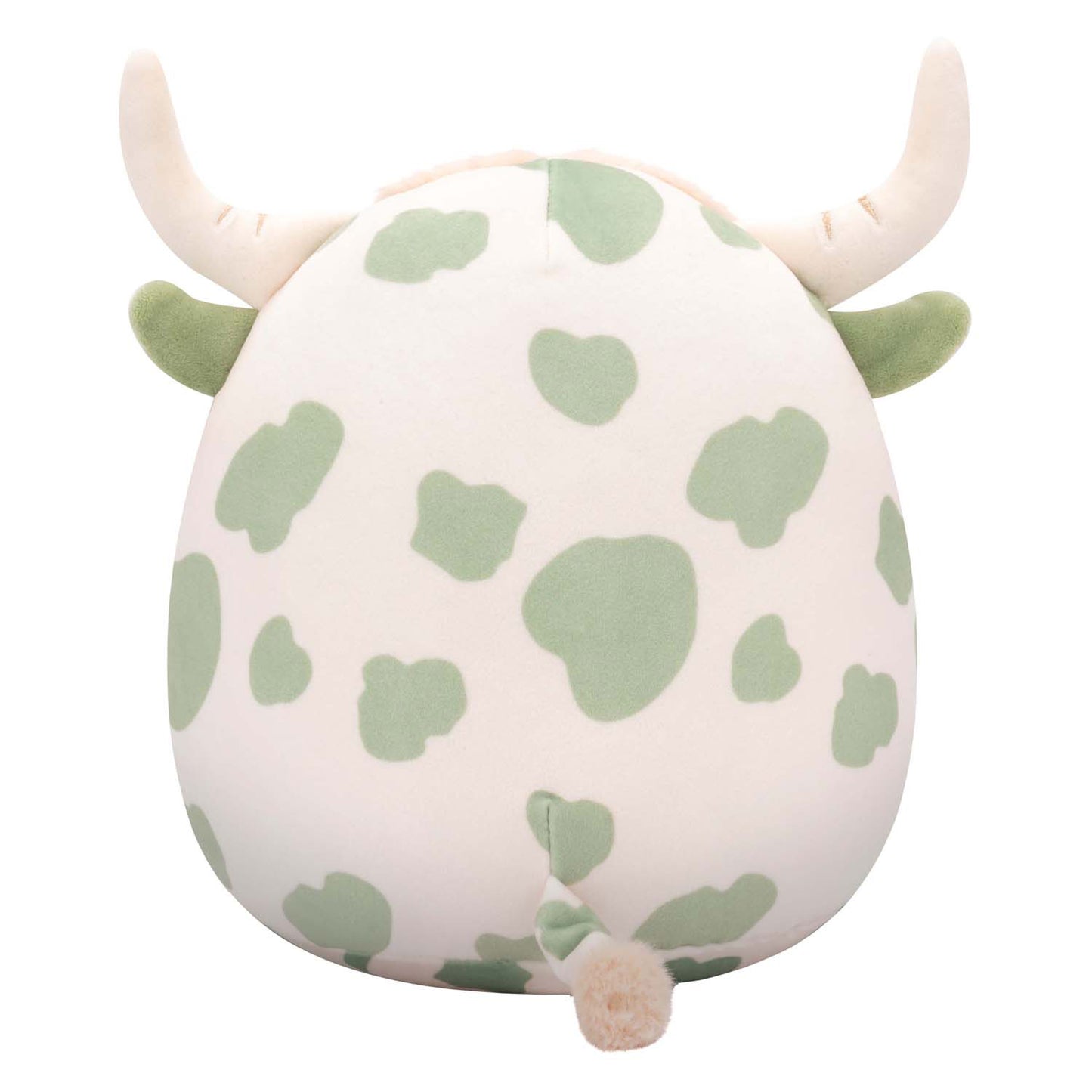 Jazwares Squishmallows peluche coccolone - Celestino la mucca dell'altopiano maculata verde salvia - 19 cm
