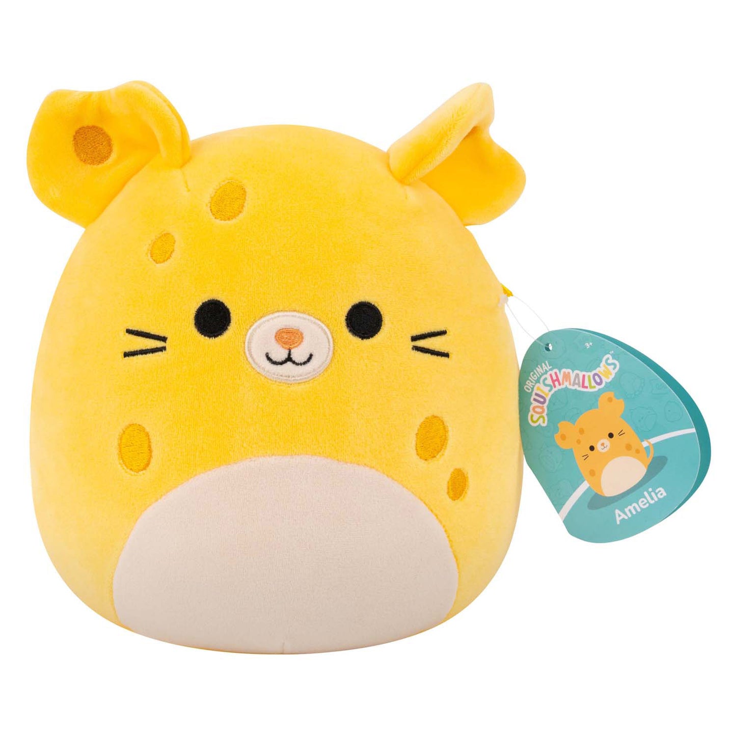 Peluche Jazwares Squishmallows - Amelia, la topina del formaggio - 19 cm