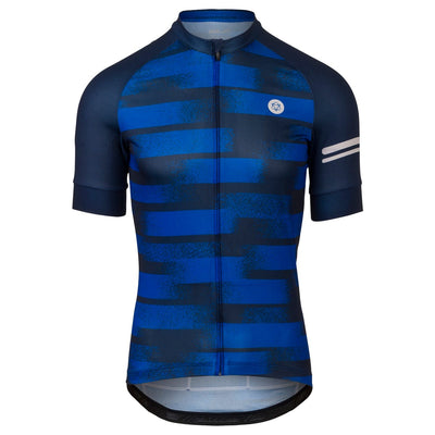 Maglia da ciclismo a righe granulose da uomo essenziale
