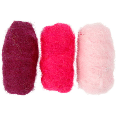 Lana cardata Creative Company, armonia rosa viola, 3x10 gr 1 scatola