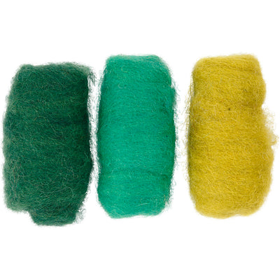 Lana cardata Creativ company, armonia verde turchese, 3x10 gr 1 scatola
