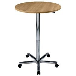 Bach standing table hammerer 70 75 x 72-114 cm beech chrome table leg