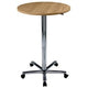 Bach standing table hammerer 70 75 x 72-114 cm beech chrome table leg