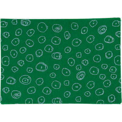 Fieltro Hobby Creativ Company, A4, hoja 210x297 mm, grosor 1,5-2 mm, verde, 10 hojas 1 caja