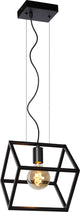 Lucide fabian - lampada a sospensione - 1xe27 - nera