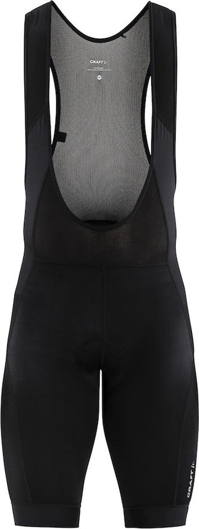 Craft core essence bib shorts m heren fietsbroek - zwart - zilver