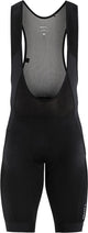 Craft core essence bib shorts m heren fietsbroek - zwart - zilver