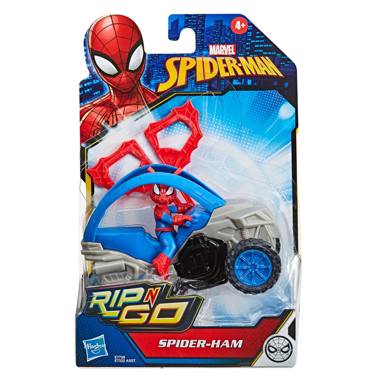 Hasbro Spider-Man Rip e Go Figura Blu