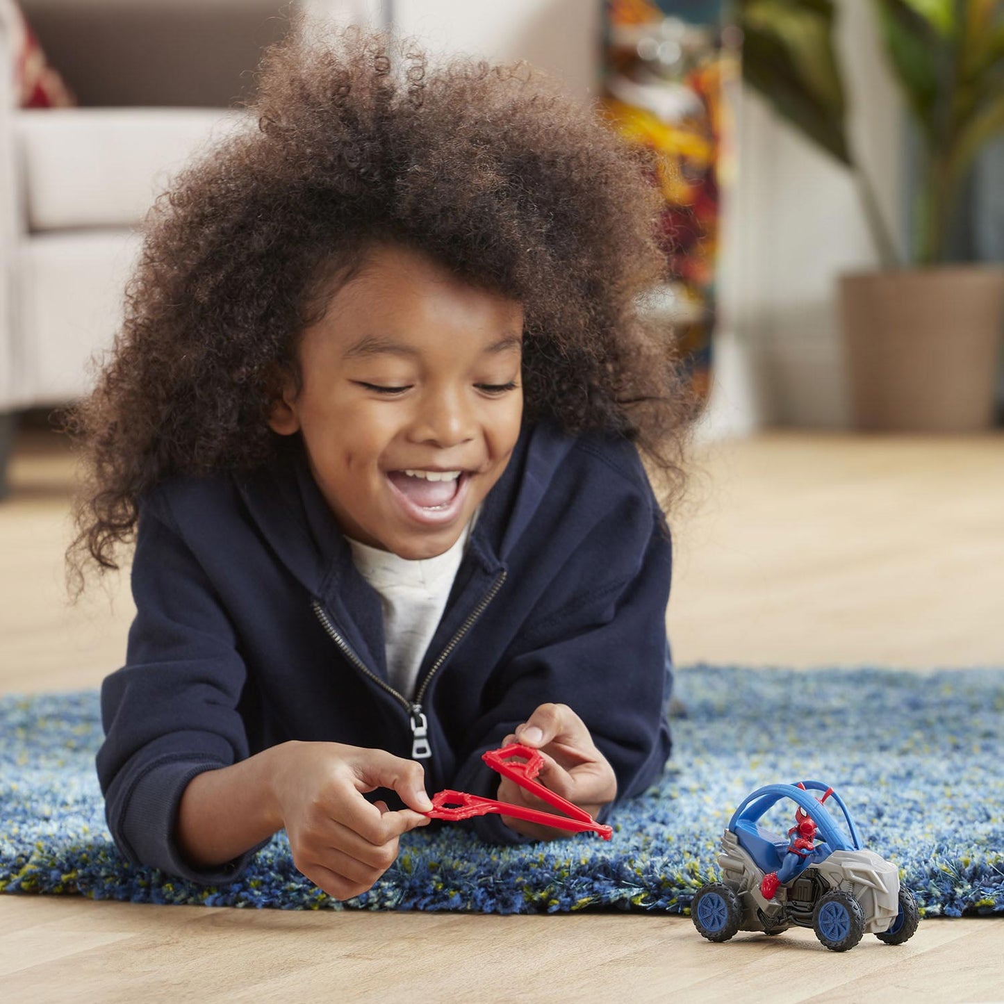 Hasbro Spider-Man Rip e Go Figura Blu