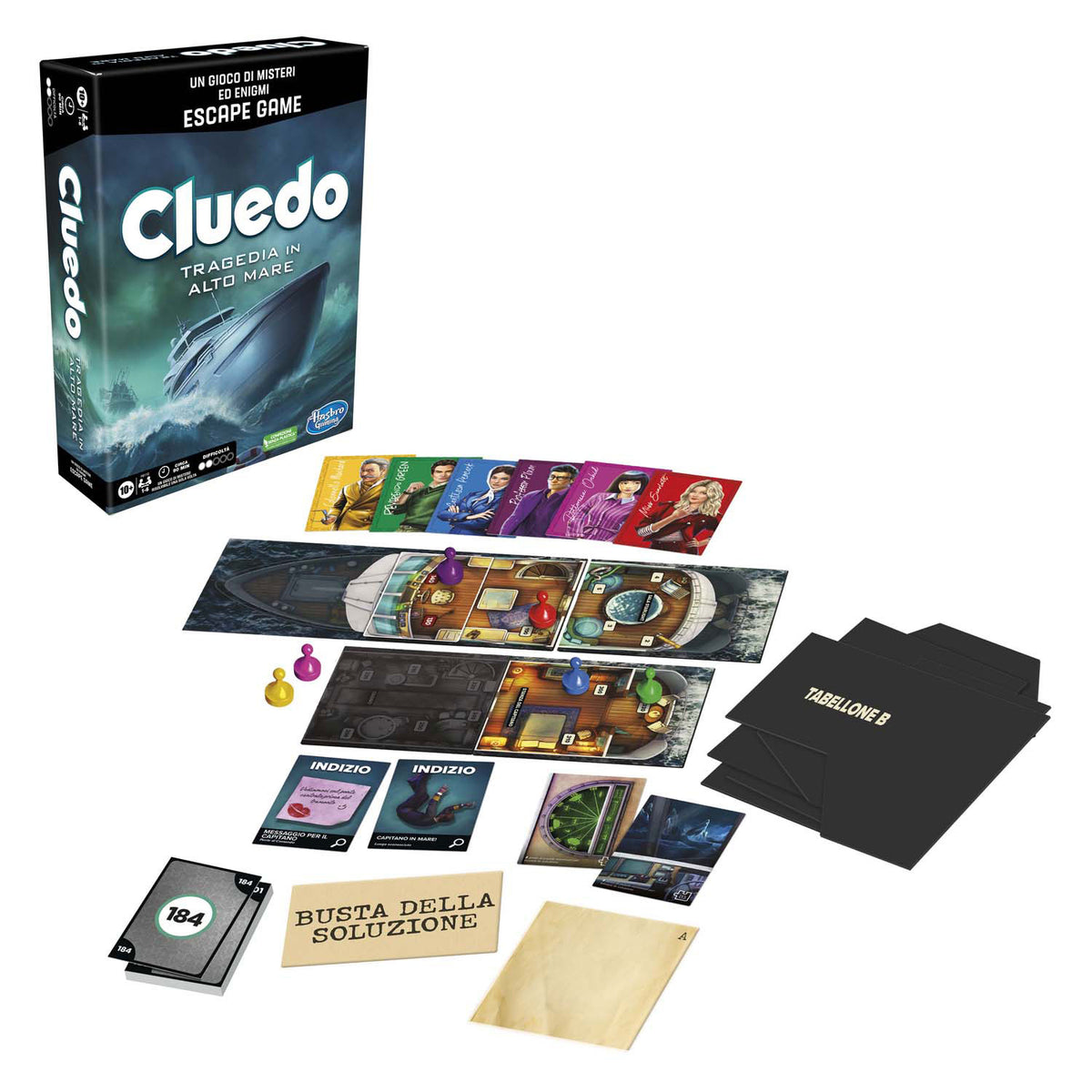 Hasbro Cludedo Escape Sabotage al Sea Board Game