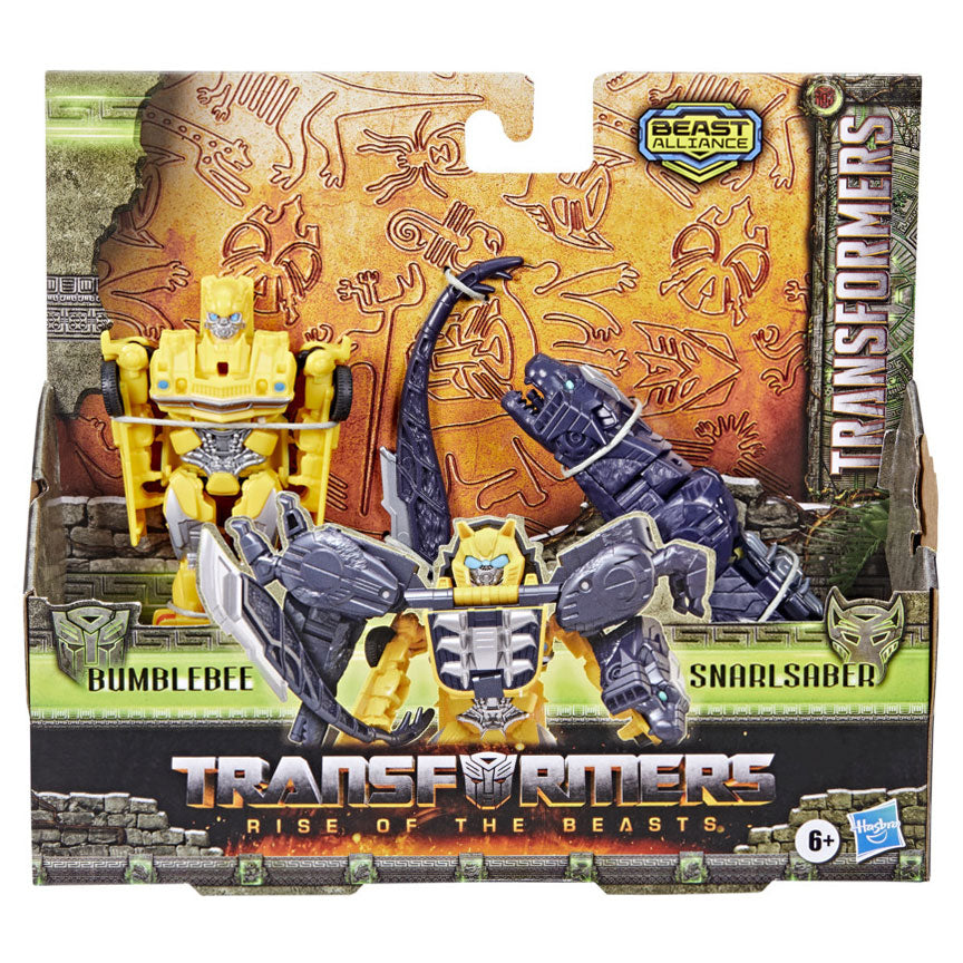Hasbro Transformers Rise of the Beasts Figuras de acción de combinadores Bumblebee Snarlsaber