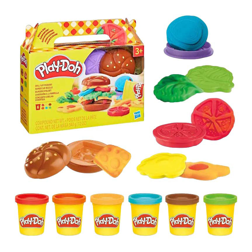 Play-doh grillplezier - 6 kleipotjes