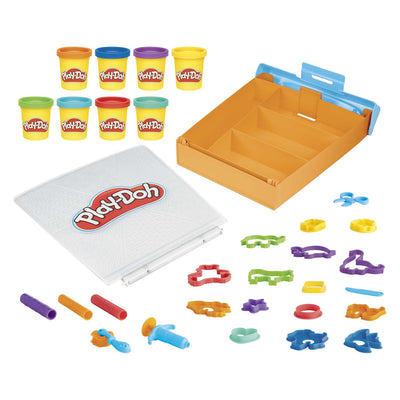 Juego de almacenamiento de animales de fantasía play-doh - 8 vasijas de barro