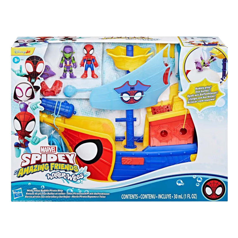 Ragnatele d'acqua di Spidey in attesa della nave pirata con bolle - incl. soffiatore di bolle