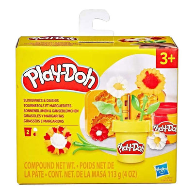 Play-doh lil flores girasoles y margaritas - 2 vasijas de barro