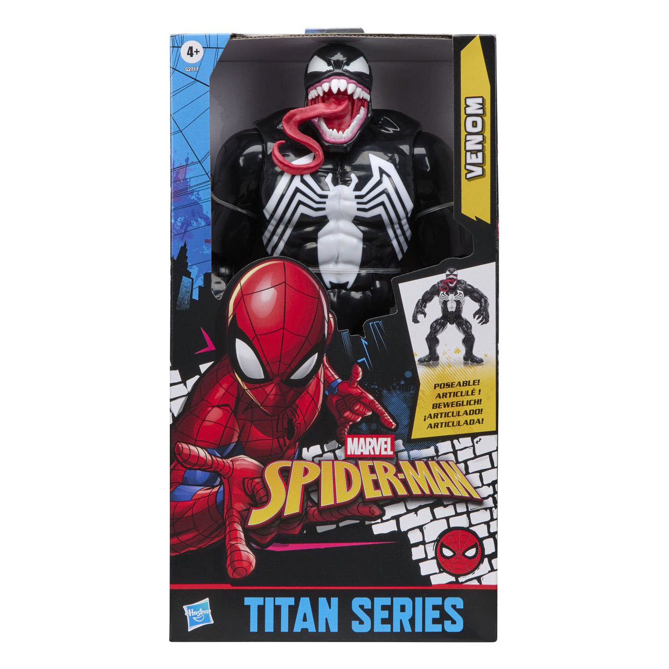 Action figure Hasbro Venom Spider-Man classico giocattolo deluxe.
