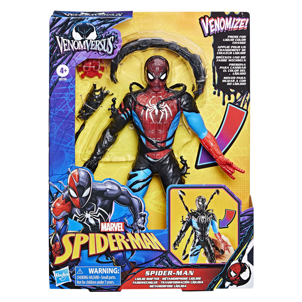 Marvel Spiderman Venom contro figura del cambio liquido