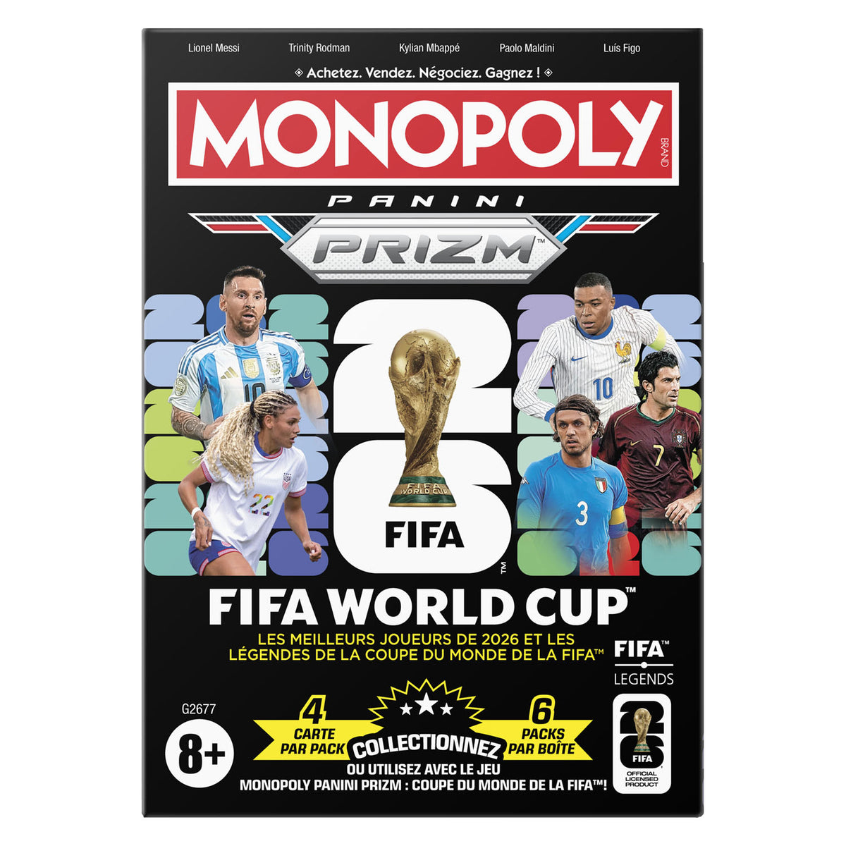 Hasbro monopoly panini prizm: fifa world cup booster box