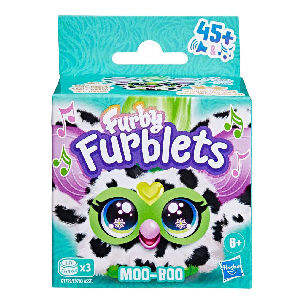 Hasbro Furby Furblets Moo Boo – personaggio da gioco – peluche con suono