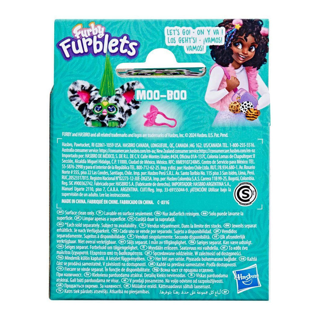 Hasbro Furby Furblets Moo Boo – personaggio da gioco – peluche con suono