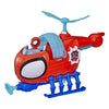 Elicottero Spidey giocattolo Hasbro con action figure e accessori.