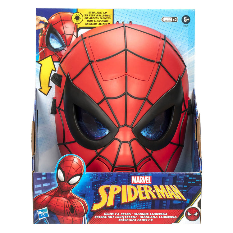 Hasbro marvel spider-man glow fx-masker, rollenspelspeelgoed voor kinderen van 5+