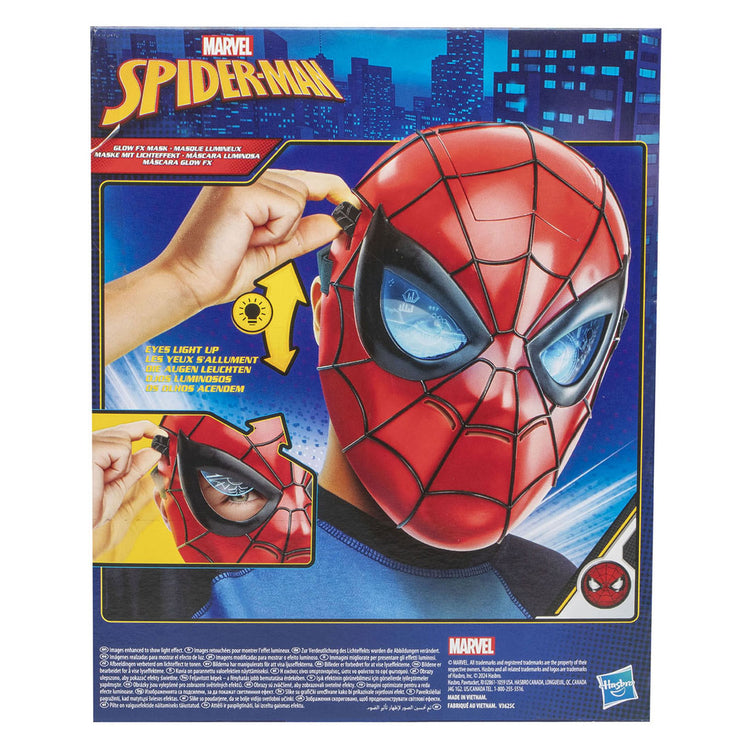 Hasbro marvel spider-man glow fx-masker, rollenspelspeelgoed voor kinderen van 5+