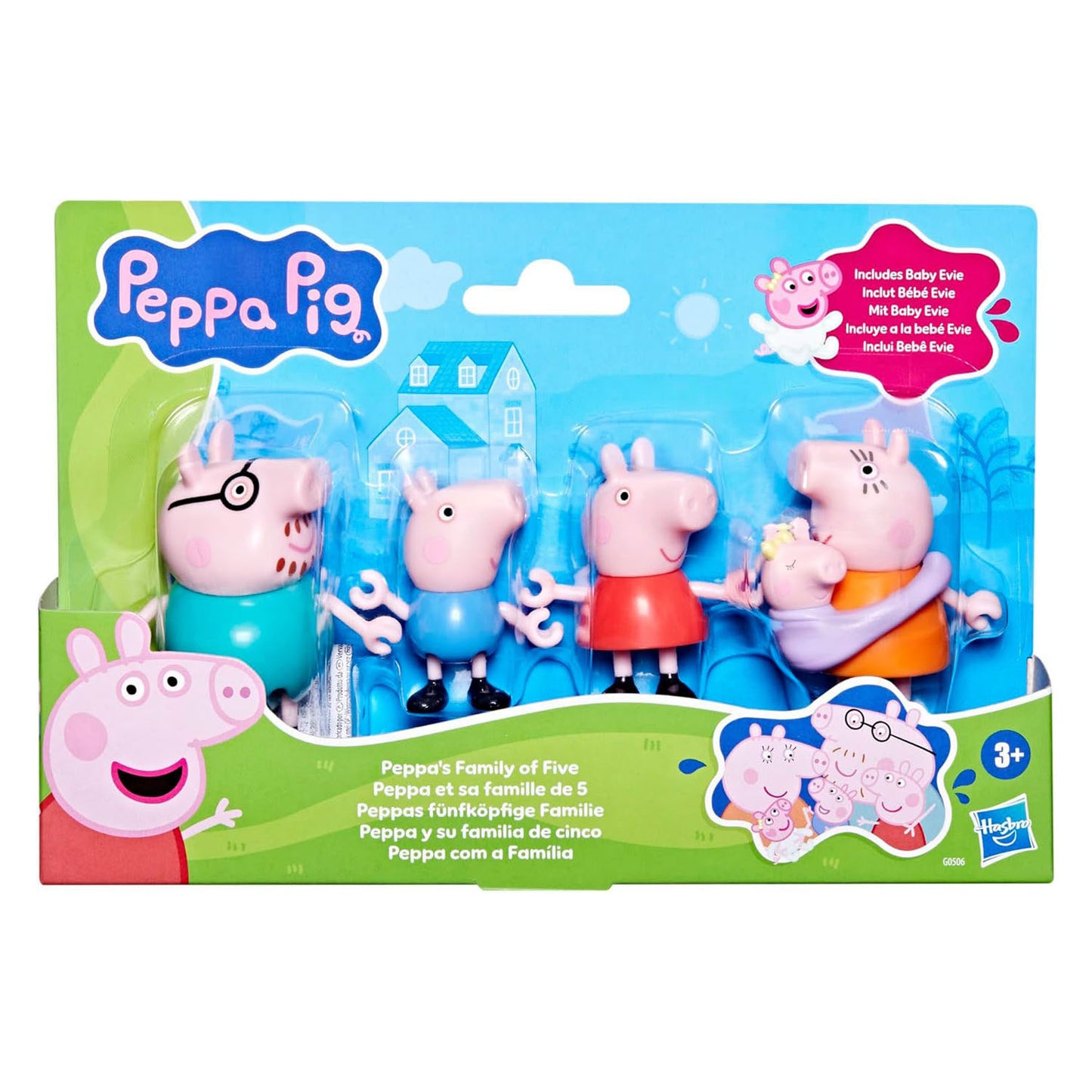 Hasbro peppa pig familie speelset - 5dlg.