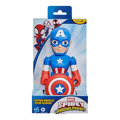 Marvel spidey and his amazing friends captain america - action figure 23cm