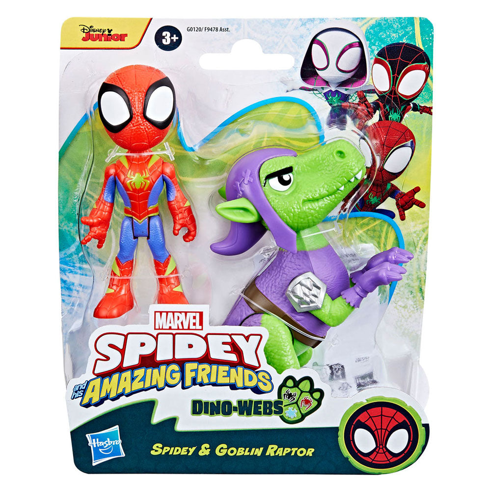 Figuras de juego de Hasbro Spidey y sus increíbles amigos, el héroe Dino Webs