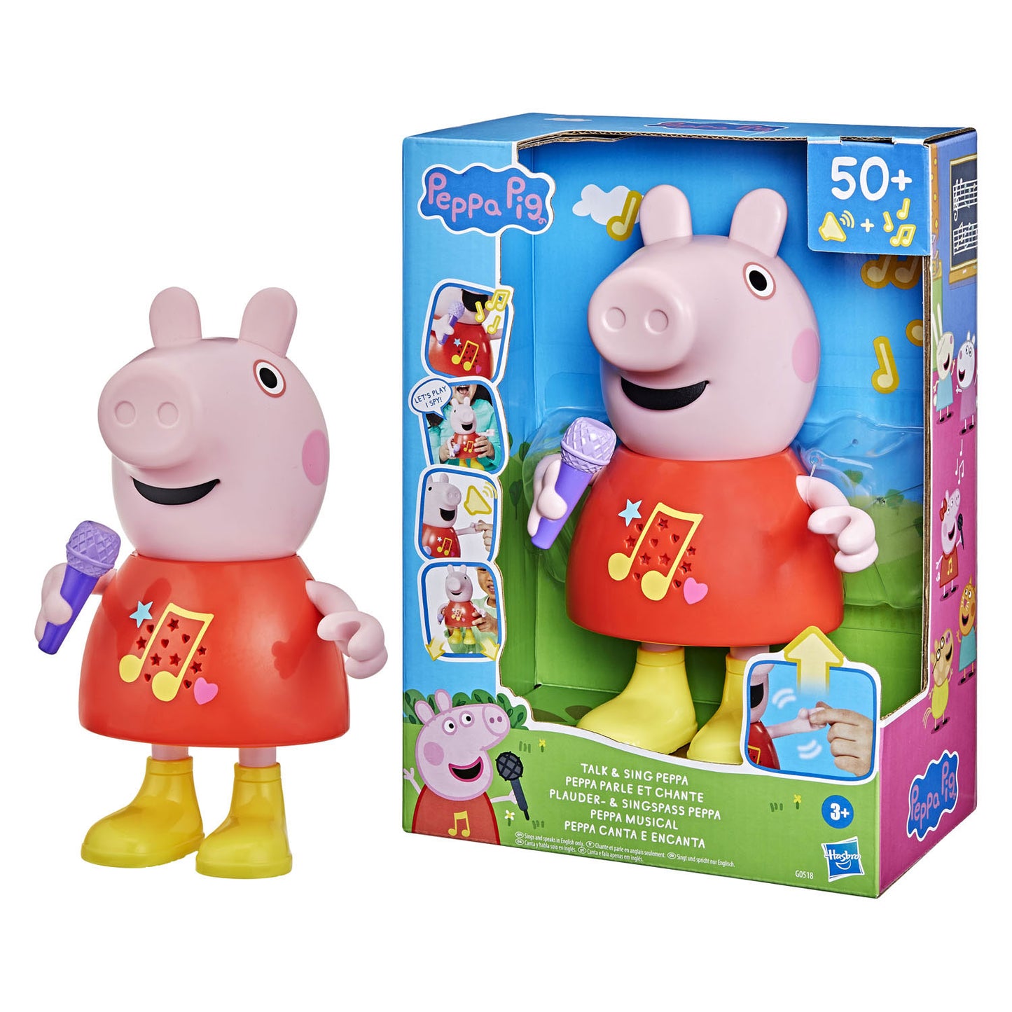 Hasbro Peppa Pig parla e canta una figura interattiva